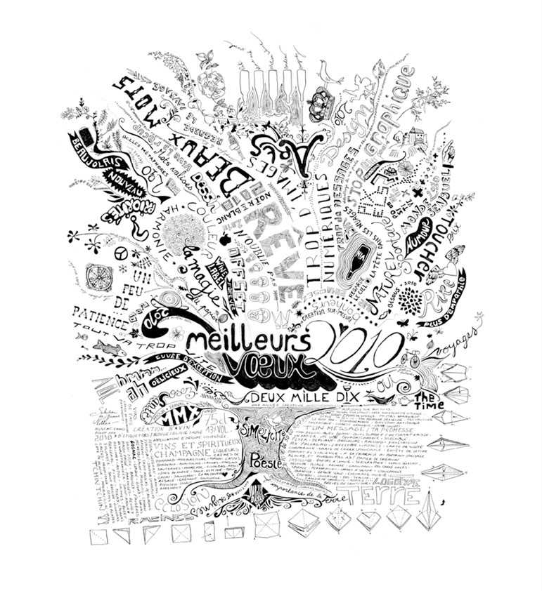 Carte de vœux, Arbre de vie